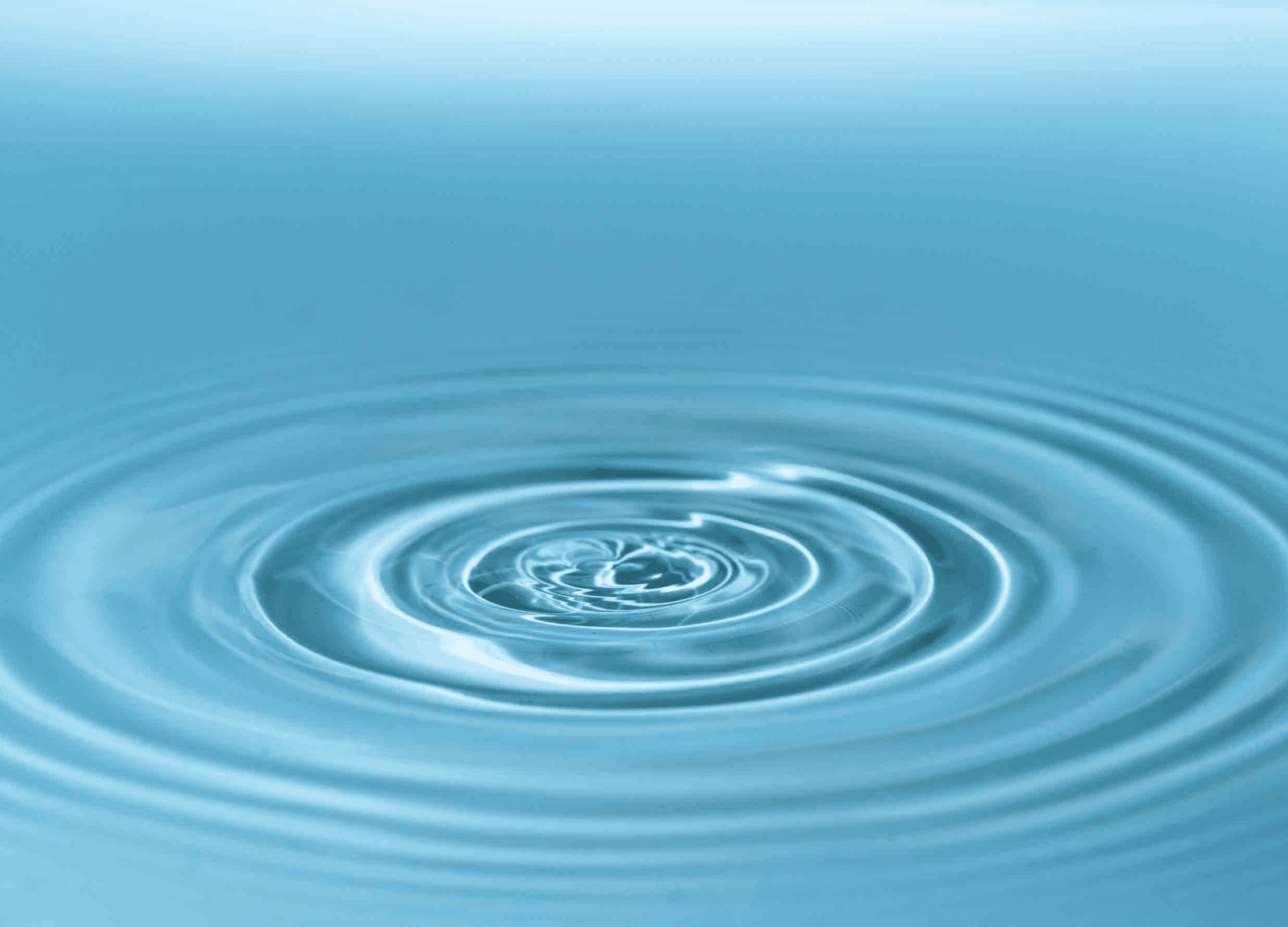 water droplet and ripples